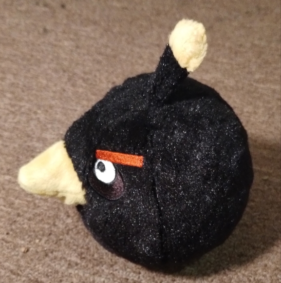 Angry Birds Black Bird Crow  Plush Toy 6” Stuffed No Sound Stuffed Animal Doll - Picture 2 of 10